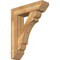 Ekena Millwork Olympic Slat Rough Sawn Bracket w/ Offset Brace, Western Red Cedar, 8"W x 30"D x 38"H BKT0806X30X38OLY06RWR - alternate 1